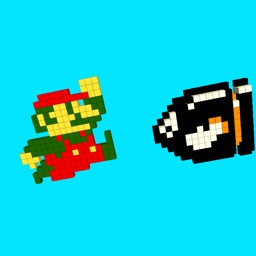 8-bit Mario vs. Bullet Bill by ratchet